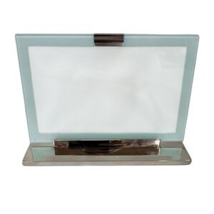 Michael Graves - Silver and Glass Metal Vertical or Horizontal 4x6 Photo Frame​​